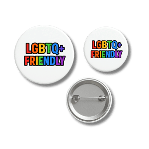 LGBTQ+ Friendly Bold Pride Badge