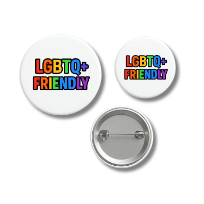 LGBTQ+ Friendly Bold Pride Badge