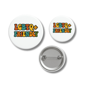 LGBTQ+ Friendly Bold Retro Badge