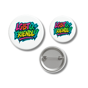 LGBTQ+ Friendly Bold Graffiti Badge