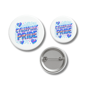 Cyberpunk Pride Colorful Futuristic Badge