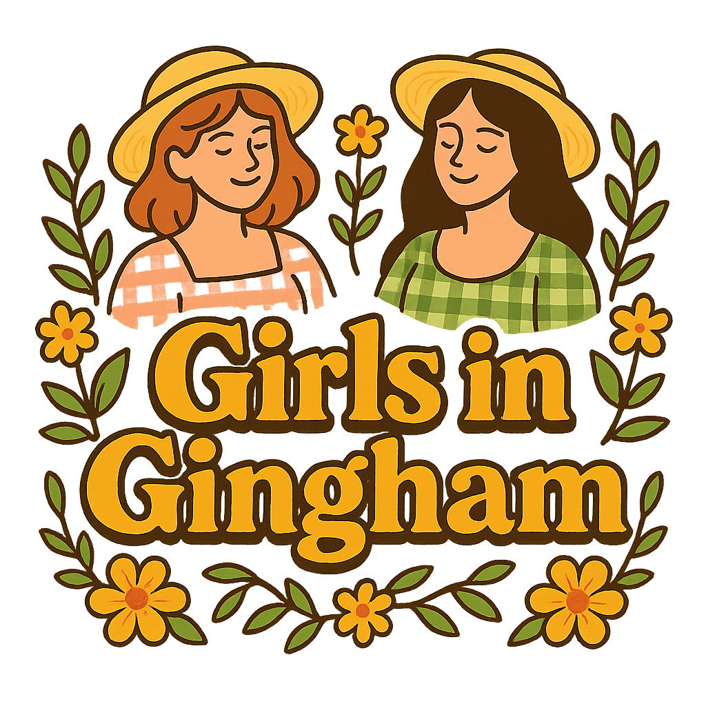 Girls in Gingham Sticker - Vintage LGBTQ Art Decal