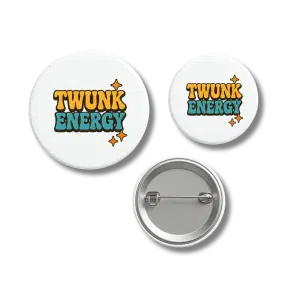 Twunk Energy Retro Gay Pride Badge
