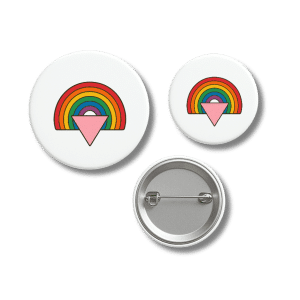 Rainbow & Pink Triangle Pride Badge
