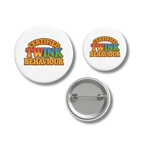 Certified Twink Behaviour Retro Pride Badge
