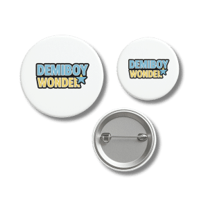 Demiboy Wonder Bold Pride Badge Star Design
