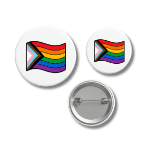 Progress Pride Flag Vibrant LGBTQ+ Badge