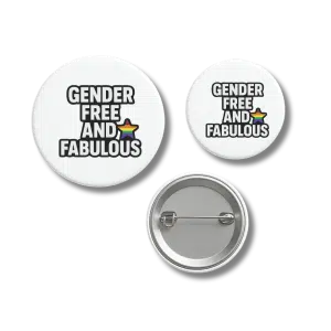 Gender Free and Fabulous Pride Badge