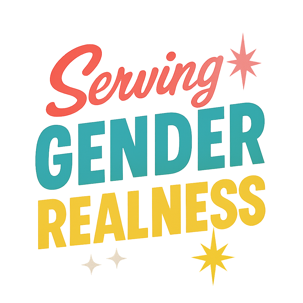 Serving Gender Realness – Neon Retro Pride Art